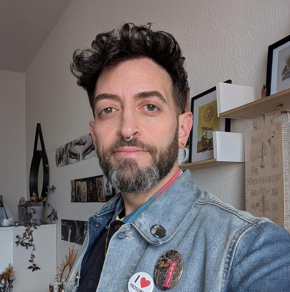 Rosario Salerno, visual artist and creator of The New Voice Tarot and New Choice Tarot de Marseille